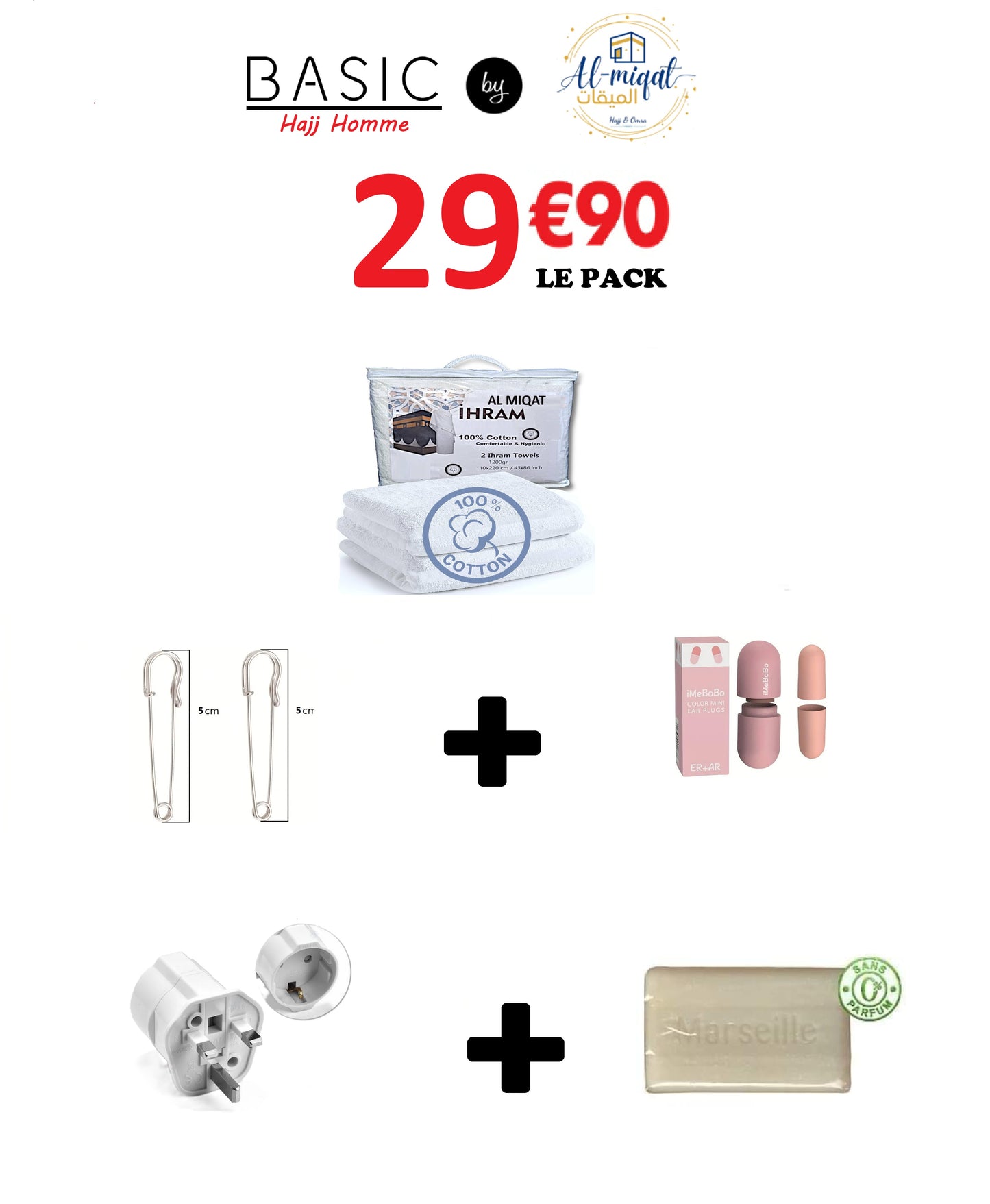 2- Pack Basic omra Homme