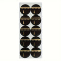 Autocollants Kaaba noir et doré – Lot de 10
