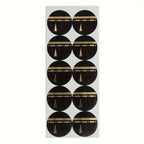 Autocollants Kaaba noir et doré – Lot de 10