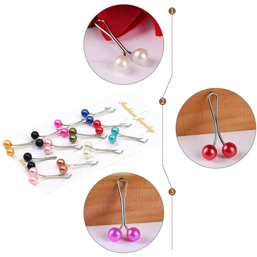 Épingles à hijab en acier inoxydable – Lot de 12 – vue 2