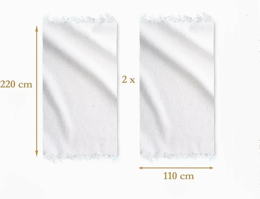 Ensemble Ihram adulte qualité supérieure 1250g / 220x110 cm