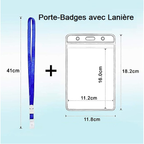 Porte-badge et documents grand format – Avec lanière – vue 2