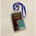 Porte-badge et documents grand format – Avec lanière