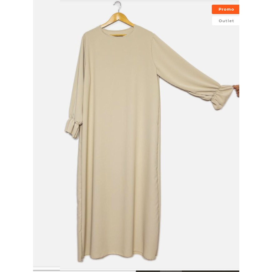 Abaya Jazz à manches bouffantes – Taille unique – vue 6