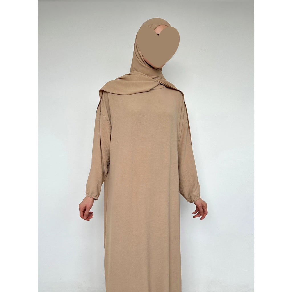 Abaya Jazz avec voile intégré – Taille unique