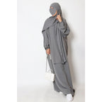 Abaya soie de Médine avec voile intégré – Taille unique – vue 2