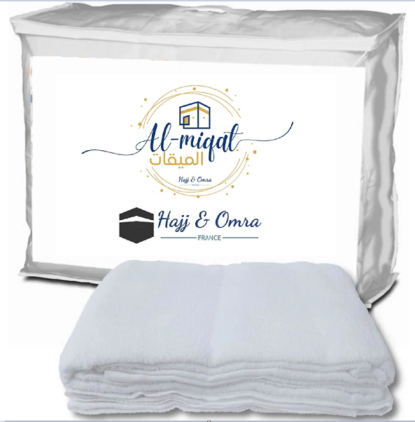 Ensemble Ihram adulte qualité supérieure 1250g / 220x110 cm