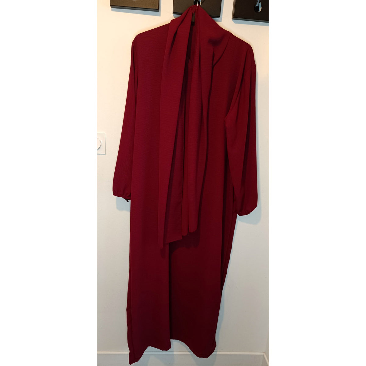 Abaya Jazz avec voile intégré – Taille unique – vue 6