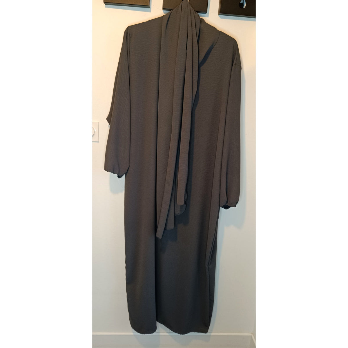 Abaya Jazz avec voile intégré – Taille unique – vue 8