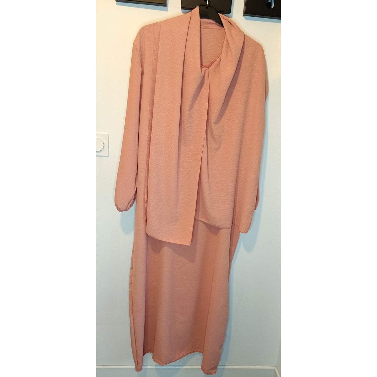 Abaya Jazz avec voile intégré – Taille unique – vue 9