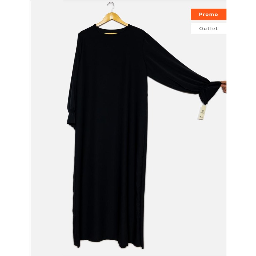 Abaya Jazz à manches bouffantes – Taille unique – vue 4