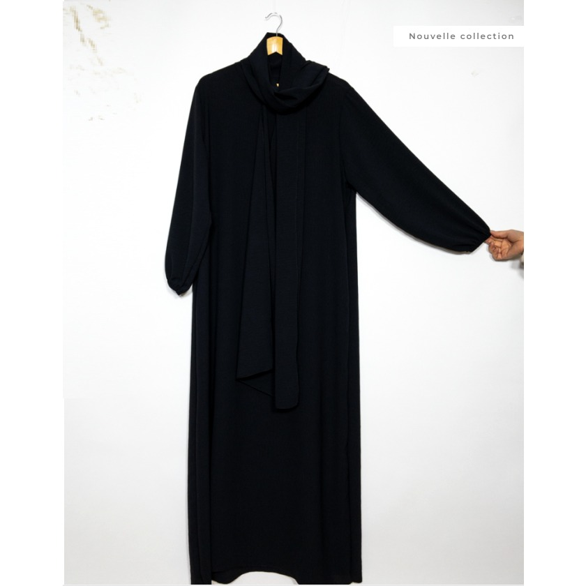 Abaya Jazz avec voile intégré – Taille unique – vue 15