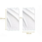 Ihram adulte – 2 pièces de 110 × 210 cm